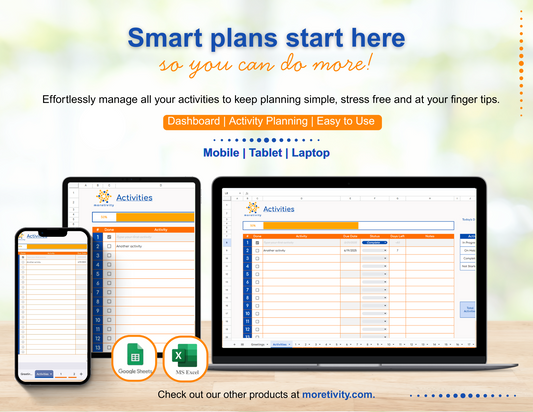 Moretivity- Activities